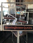 画像14: Vintage Westinghouse Lamps Advertising Pop Poster Price Store Display Stand (A626)  (14)
