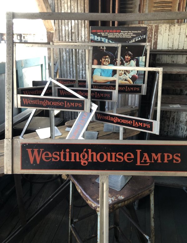 画像14: Vintage Westinghouse Lamps Advertising Pop Poster Price Store Display Stand (A626) 