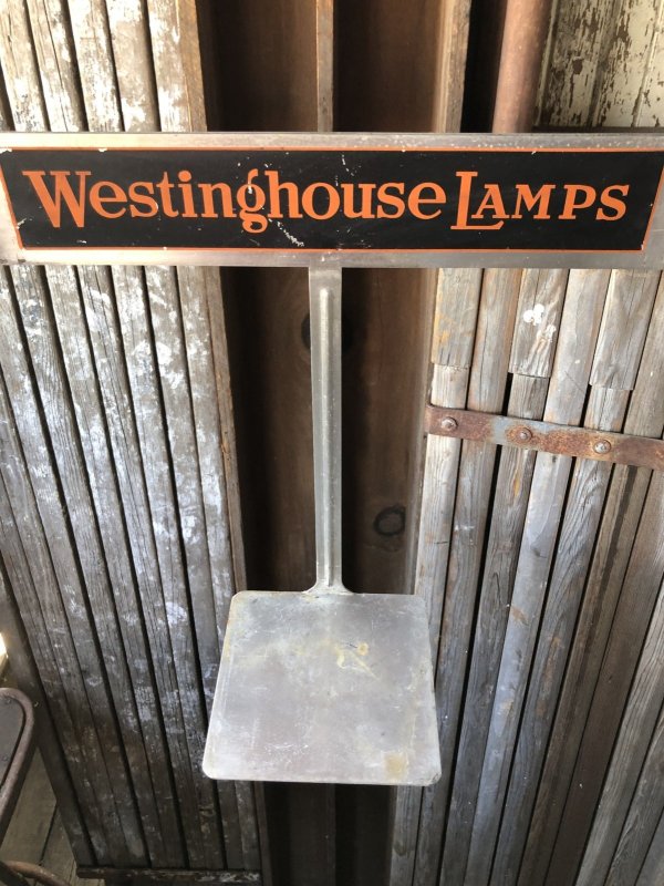 画像12: Vintage Westinghouse Lamps Advertising Pop Poster Price Store Display Stand (A626) 