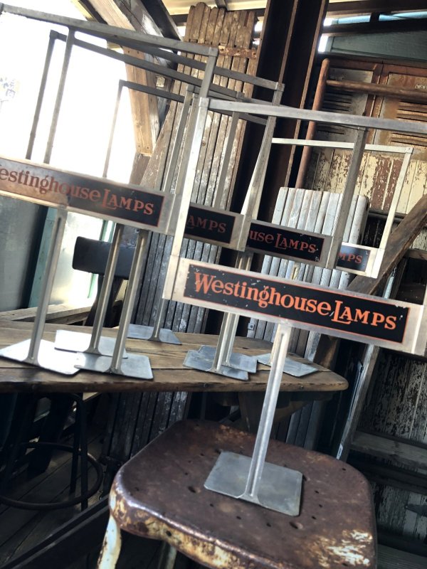 画像16: Vintage Westinghouse Lamps Advertising Pop Poster Price Store Display Stand (A626) 