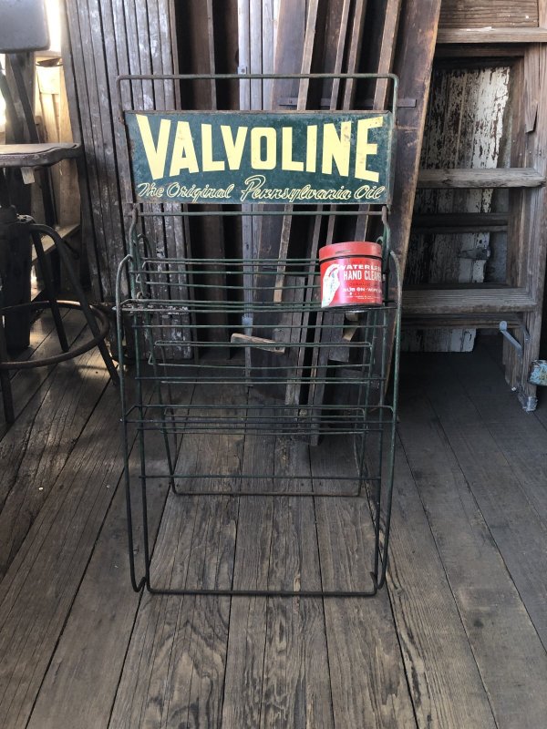 画像2: 40s Vintage Valvoline Motor Oil Can Store Display Rack HTF!! (A627) 