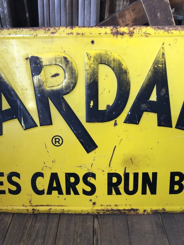 画像7: RARE! 50s Vintage Bardahl Motor Oil Makes Cars Run Better Store Display Sign HTF!!! (A629) 