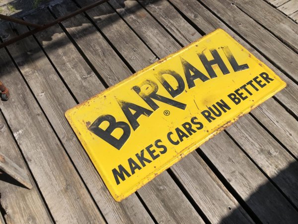 画像17: RARE! 50s Vintage Bardahl Motor Oil Makes Cars Run Better Store Display Sign HTF!!! (A629) 