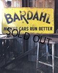 RARE! 50s Vintage Bardahl Motor Oil Makes Cars Run Better Store Display Sign HTF!!! (A629) 