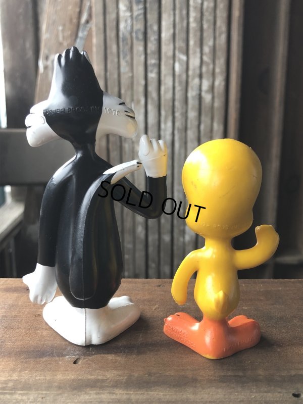 画像3: 70s Vintage R.Dakin Tweety and Sylvester PVC Figure Set (A632)