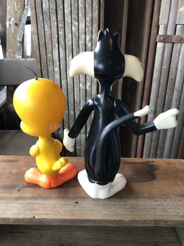 画像3: 60s〜 Vintage R.Dakin Tweety and Sylvester Figure Set (A633)