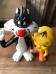 画像5: 70s Vintage R.Dakin Tweety and Sylvester PVC Figure Set (A632) (5)