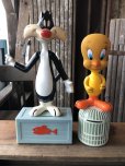 画像1: 60s〜 Vintage R.Dakin Tweety and Sylvester Figure Set w/Bank (A634) (1)