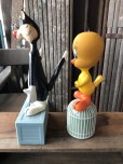 画像4: 60s〜 Vintage R.Dakin Tweety and Sylvester Figure Set w/Bank (A634) (4)