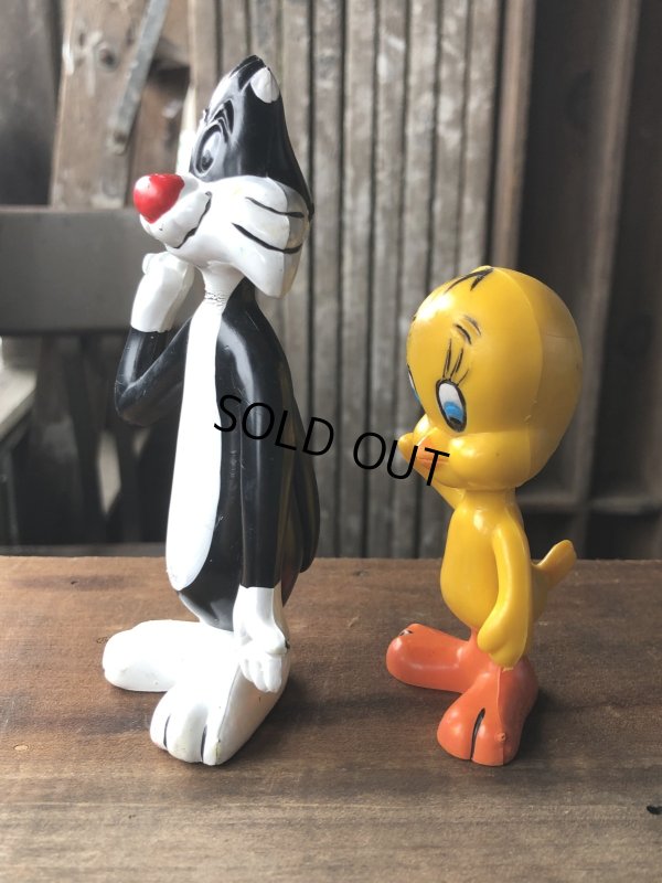画像4: 70s Vintage R.Dakin Tweety and Sylvester PVC Figure Set (A632)