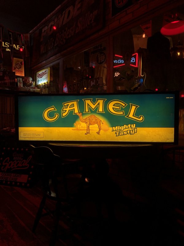 画像25: 90s Advertising Camel Cigarette Tobacco Double Sided Store Display Lighted Sign (A645)