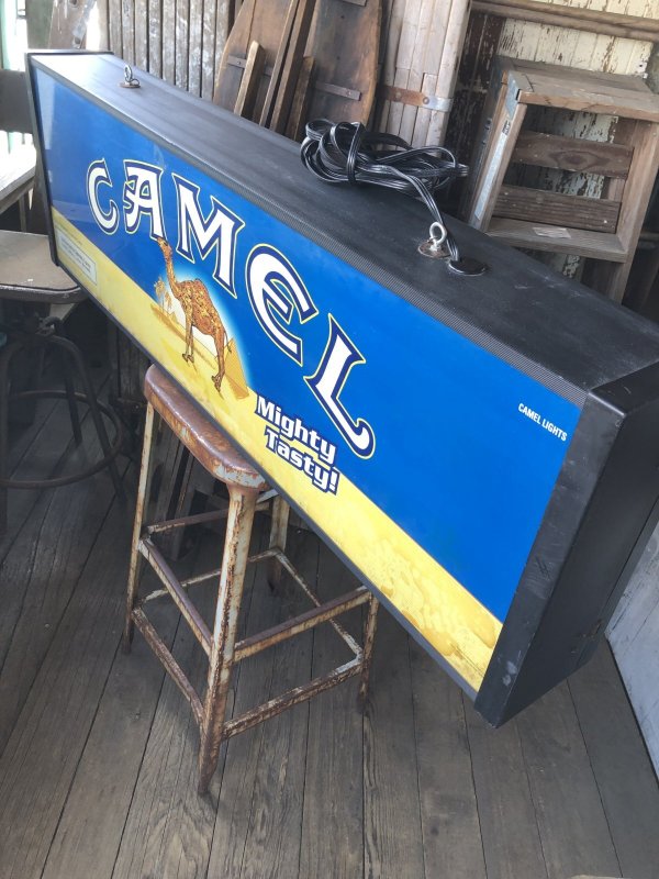 画像5: 90s Advertising Camel Cigarette Tobacco Double Sided Store Display Lighted Sign (A645)