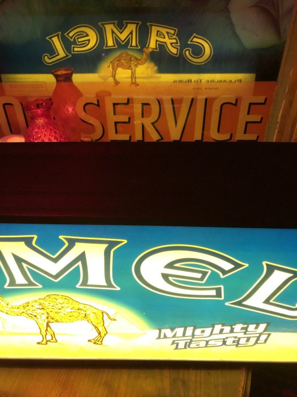 画像31: 90s Advertising Camel Cigarette Tobacco Double Sided Store Display Lighted Sign (A645)