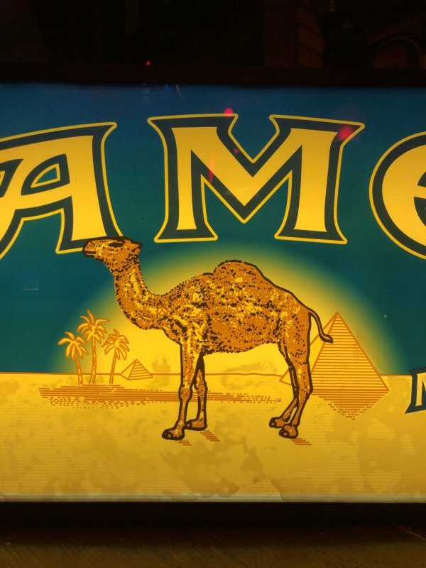 画像3: 90s Advertising Camel Cigarette Tobacco Double Sided Store Display Lighted Sign (A645)