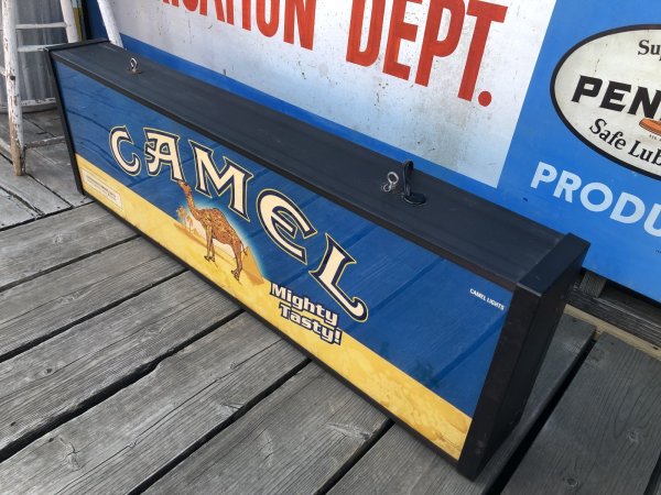 画像18: 90s Advertising Camel Cigarette Tobacco Double Sided Store Display Lighted Sign (A645)