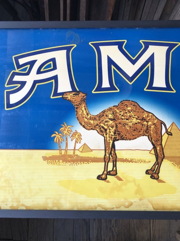 画像7: 90s Advertising Camel Cigarette Tobacco Double Sided Store Display Lighted Sign (A645)