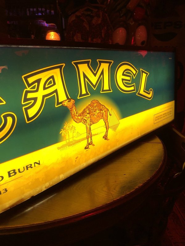 画像21: 90s Advertising Camel Cigarette Tobacco Double Sided Store Display Lighted Sign (A645)