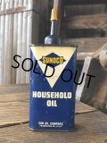 Vintage Oil Can SUNOCO Household Oil (A654)