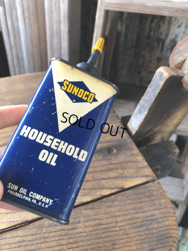 画像5: Vintage Oil Can SUNOCO Household Oil (A654)