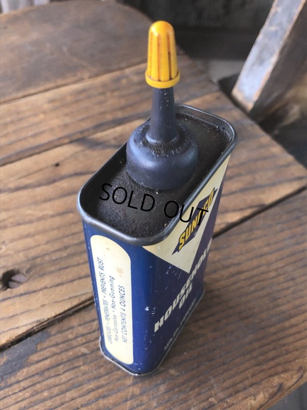 画像2: Vintage Oil Can SUNOCO Household Oil (A654)