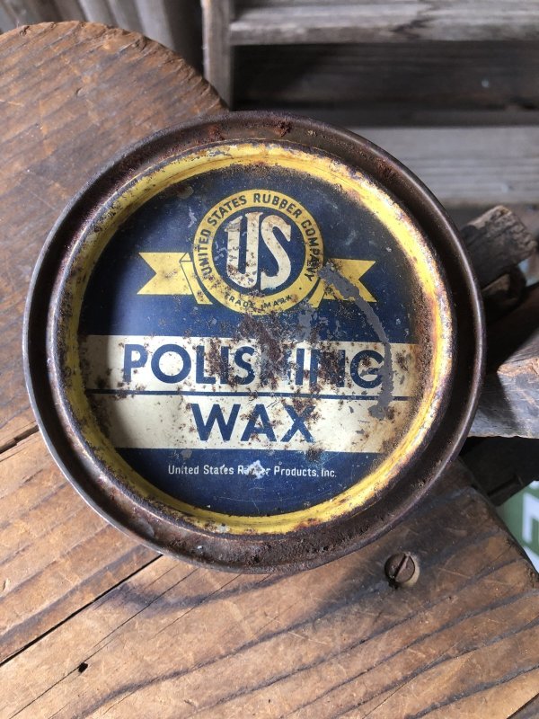 画像1: Vintage Wax Can US POLISHING WAX (A650)