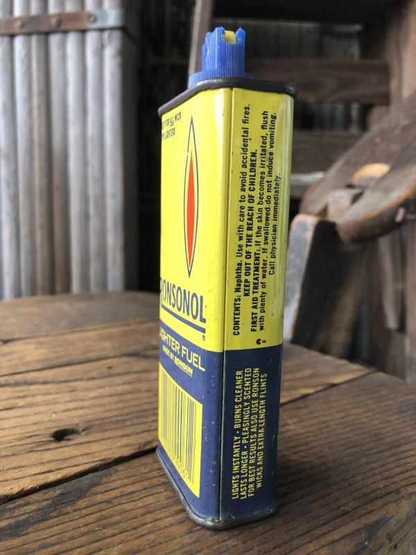 画像4: Vintage Oil Can RONSONOL Lighter Fuel (A655)