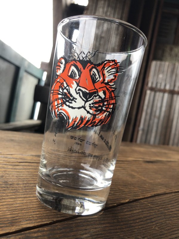 画像1: Vintage Exxon Esso Tiger Advertising Drinking Glass (A663) 