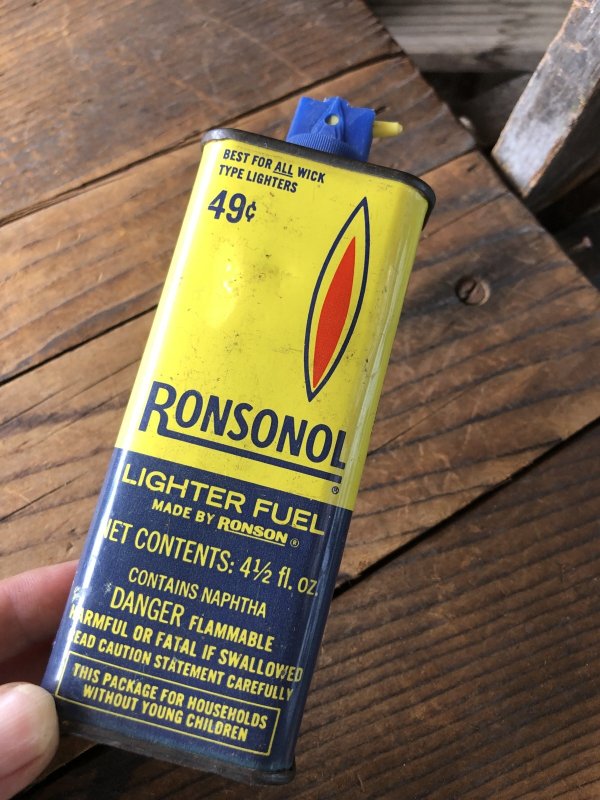 画像5: Vintage Oil Can RONSONOL Lighter Fuel (A655)