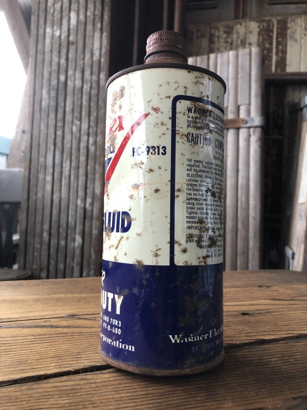 画像2: Vintage Oil Can Wagner Lockhead Brake Fluid 21-B (A659)
