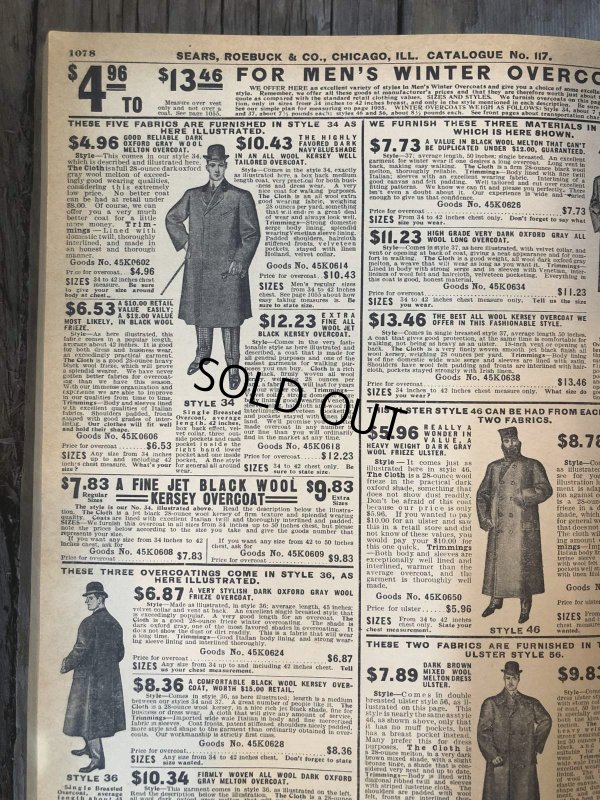 画像17: Vintage 1908 Sears Roebuck Catalog N0. 117 (A666)