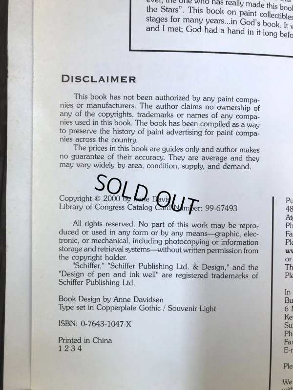 画像5: Vintage Collecting Paint Advertising and Memorabilia by Irene Davis Collector Book (A669)