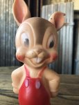 画像7: 50s Vintage Walter Lantz Oswald Rabbit Sun Rubber Squeak Toy (A673) (7)
