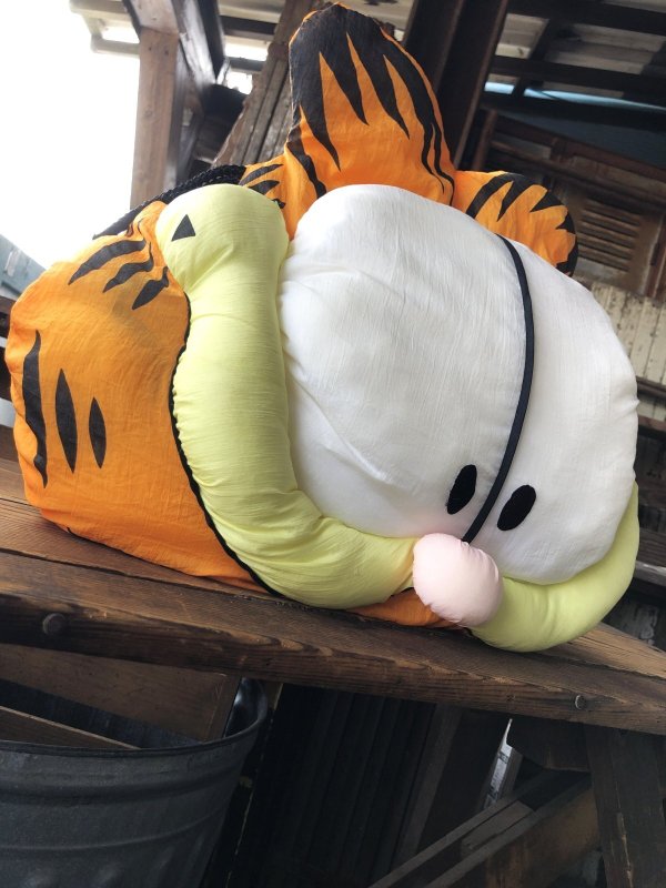 画像4: 90s Play by Play Garfield the Cat Face Plush Pillow (A674)