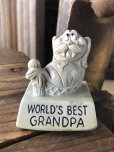 画像1: 70s Vintage Message Doll WORLD BEST GRANDPA (A676) (1)