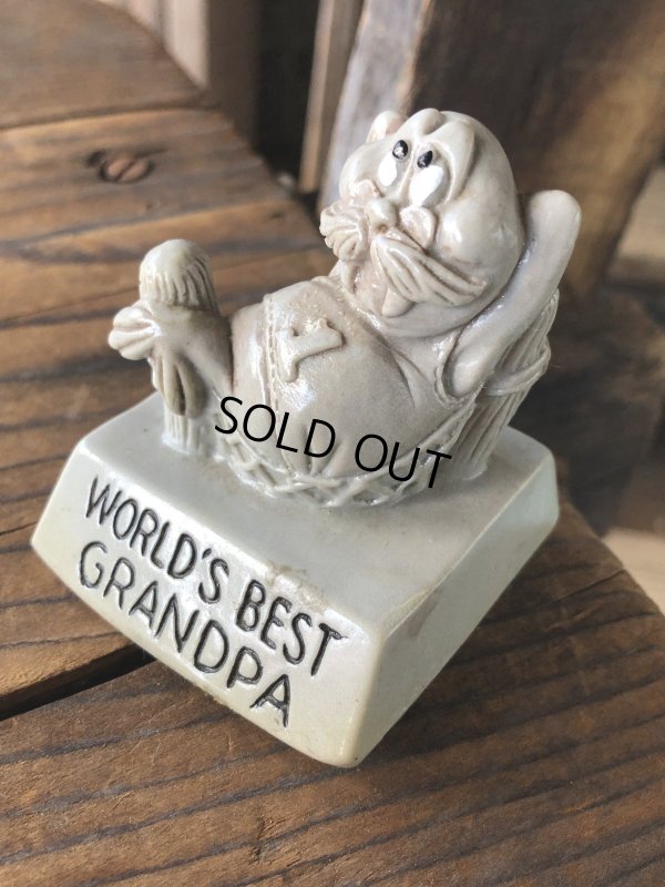 画像4: 70s Vintage Message Doll WORLD BEST GRANDPA (A676)