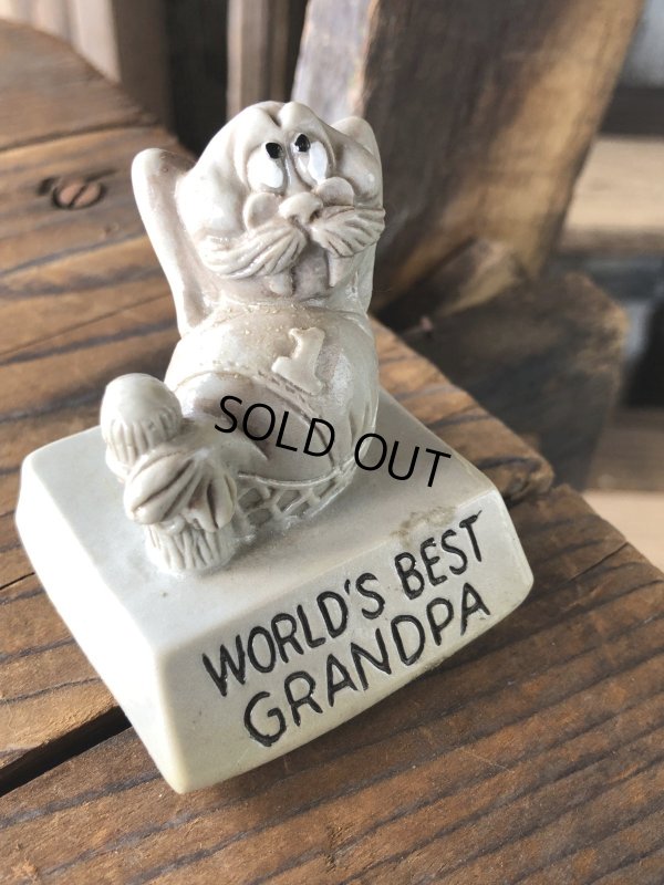 画像5: 70s Vintage Message Doll WORLD BEST GRANDPA (A676)