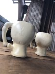 画像7: Vintage Skull Ceramic Salt/Pepper Mugs Japan (A676) (7)