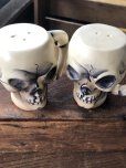 画像3: Vintage Skull Ceramic Salt/Pepper Mugs Japan (A676) (3)