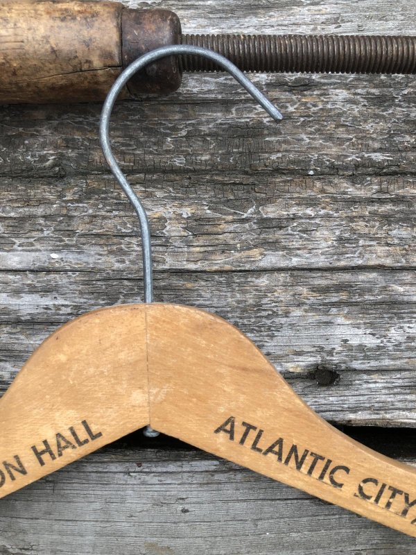 画像5: Vintage USA Advertising Wood Hanger CHALFONTE-HADDON HALL (A701)