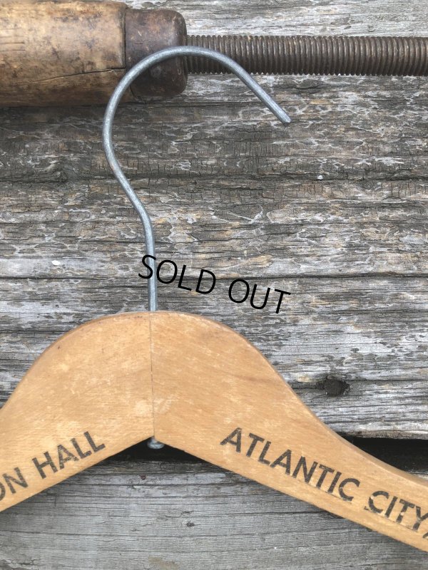 画像5: Vintage USA Advertising Wood Hanger CHALFONTE-HADDON HALL (A701)