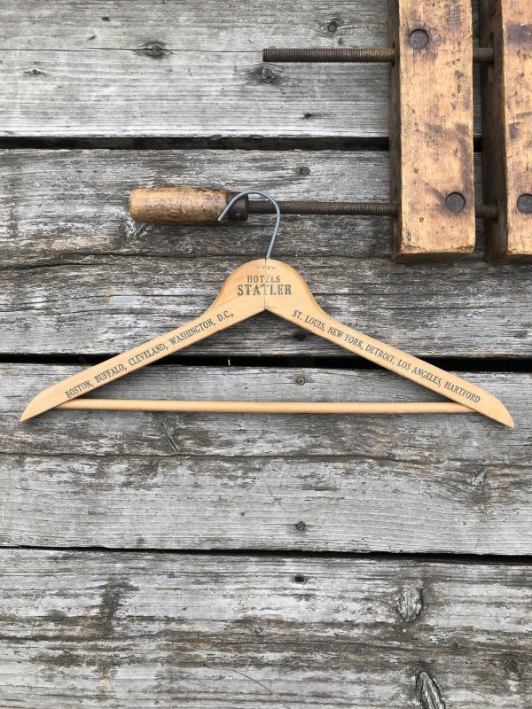 画像3: Vintage USA Advertising Wood Hanger HOTEL STATLER (A681)