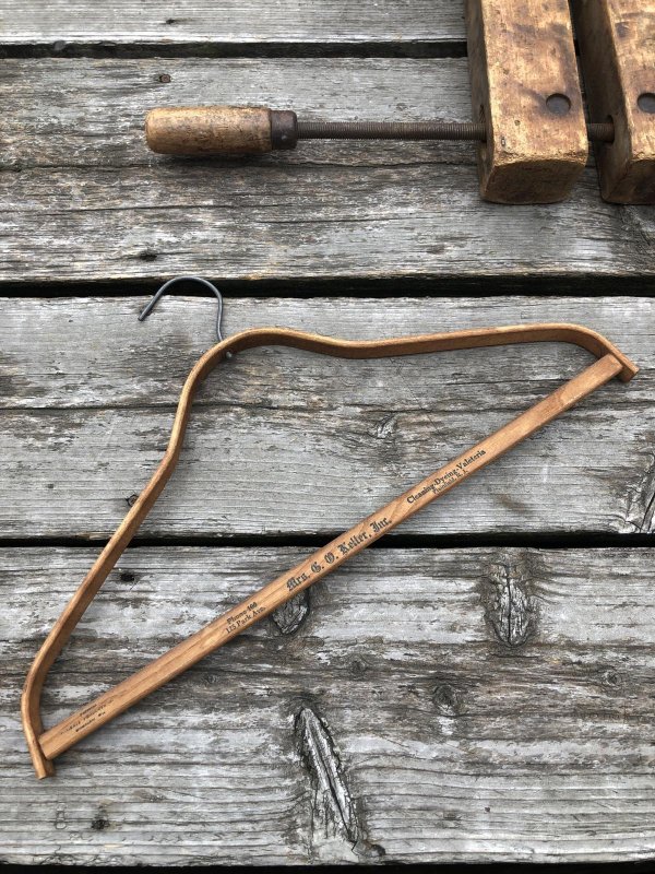 画像2: Vintage USA Advertising Wood Hanger Mrs.G.O.Keller,Inc (A679)