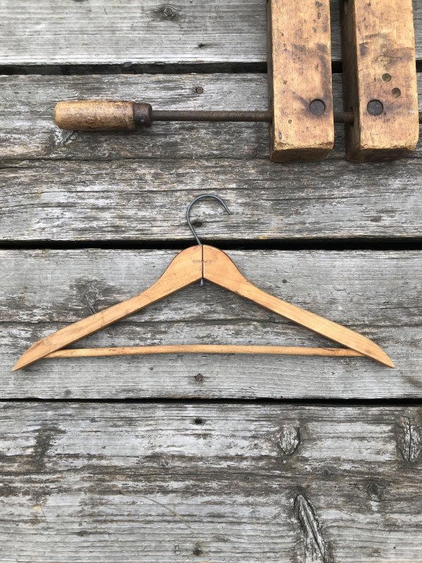 画像5: Vintage USA Advertising Wood Hanger Croll&Keck (A688)