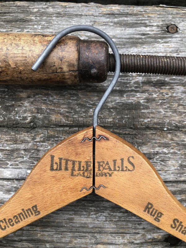 画像3: Vintage USA Advertising Wood Hanger LITTLE FALLS (A684)