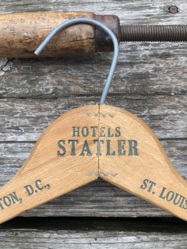 画像5: Vintage USA Advertising Wood Hanger HOTEL STATLER (A681)