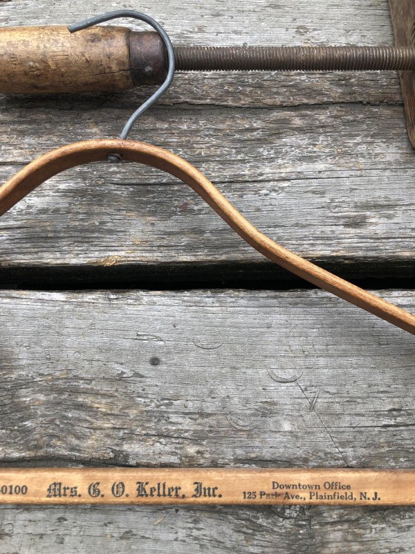 画像5: Vintage USA Advertising Wood Hanger Mrs.G.O.Keller,Inc (A677)
