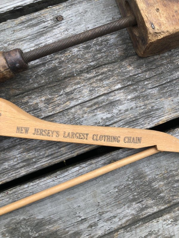 画像4: Vintage USA Advertising Wood Hanger ROGERS CLOTHES (A697)