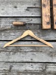 画像1: Vintage USA Advertising Wood Hanger B&B CLOTHES SHOP (A691) (1)