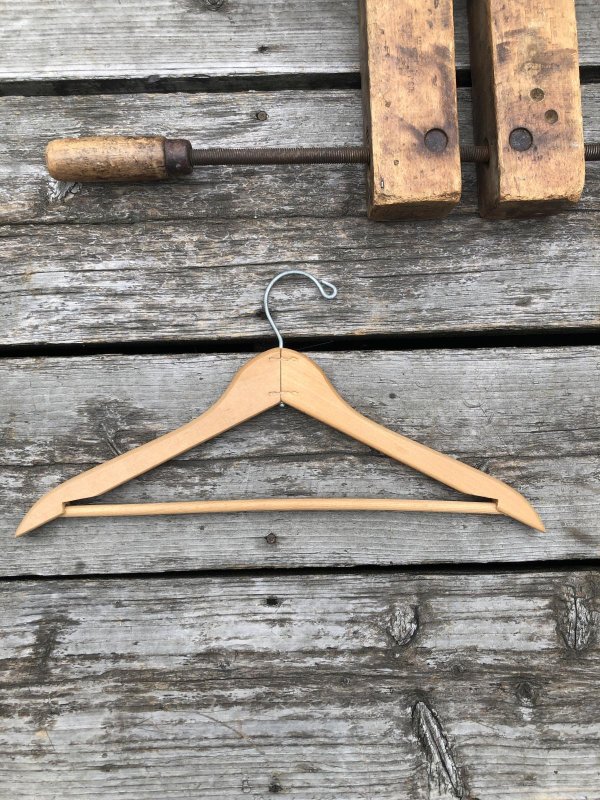 画像5: Vintage USA Advertising Wood Hanger ROGERS CLOTHES (A682)