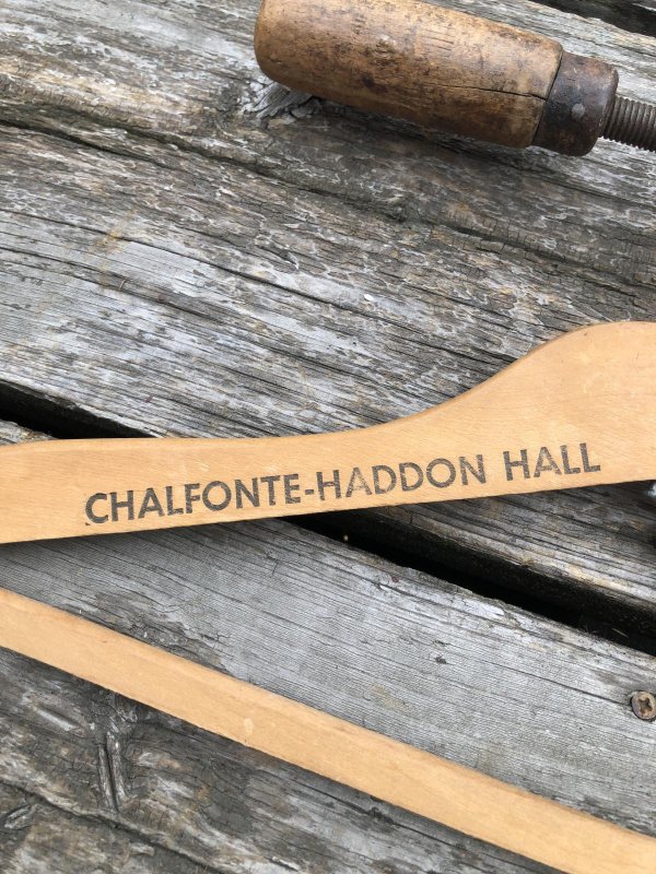 画像4: Vintage USA Advertising Wood Hanger CHALFONTE-HADDON HALL (A701)
